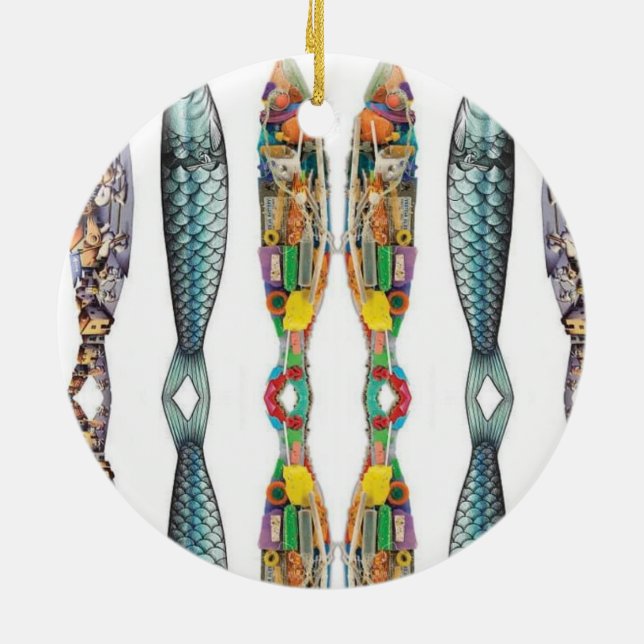 Portugiesische Volkskunst Keramik Ornament (Hinten)