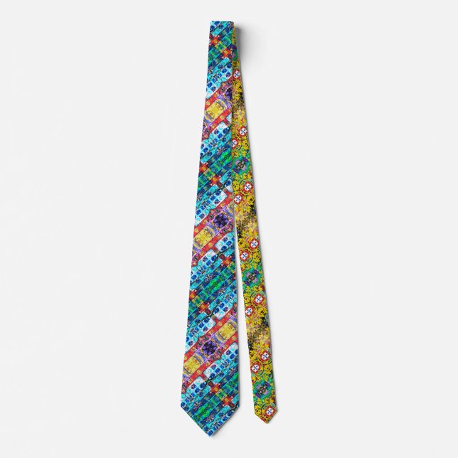 Portugiesische Volkskunst Neck Tie Krawatte (Vorderseite)