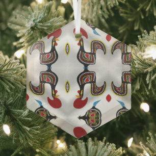 Portugiesische Volkskunst Ornament Aus Glas