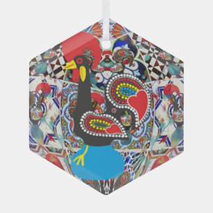 Portugiesische Volkskunst Ornament Aus Glas