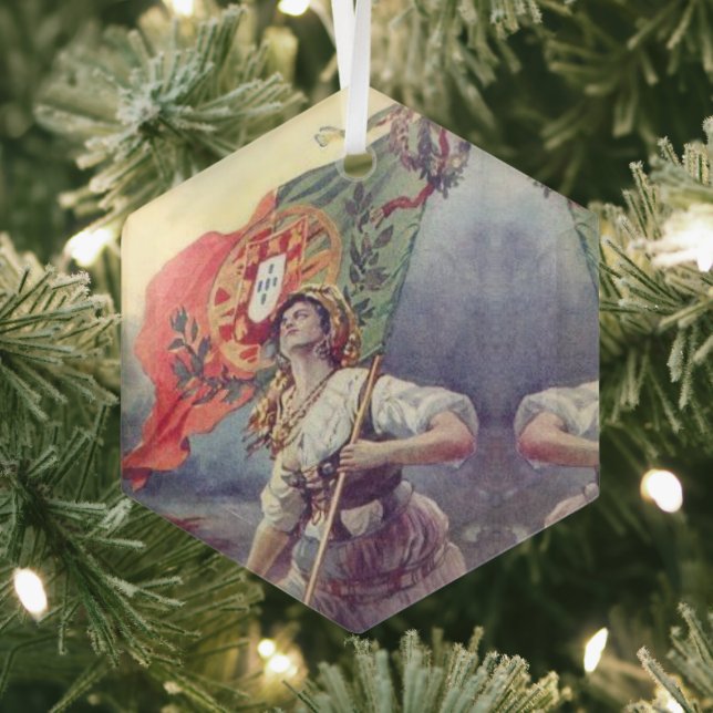 Portugiesische Volkskunst Ornament Aus Glas (Insitu)