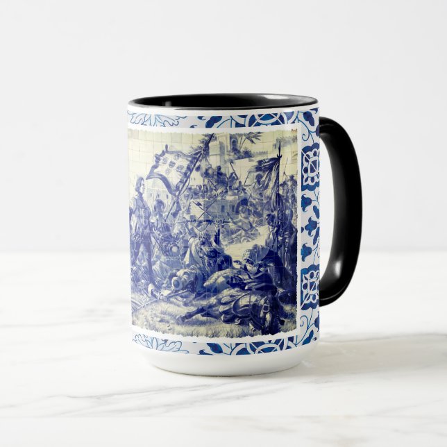 Portugiesische Volkskunst-Tasse Tasse (VorderseiteRechts)