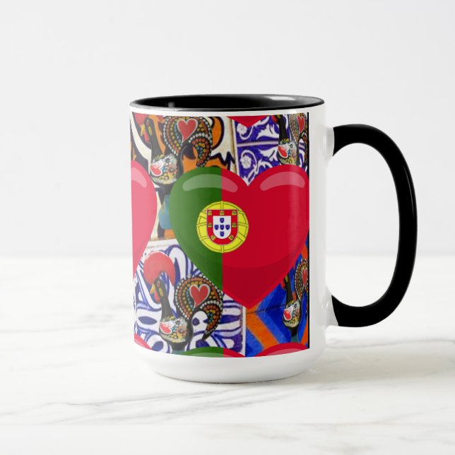 Portugiesische Volkskunst-Tasse Tasse (Rechts)