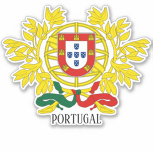Portugiesische Wappen - Patriotik Aufkleber