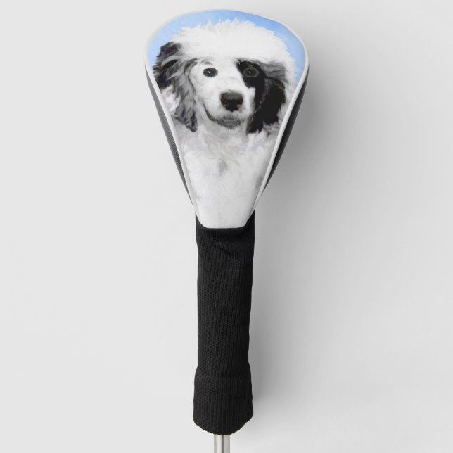 Portugiesische Wasser-Hundemalerei - ursprüngliche Golf Headcover (Vorderseite)