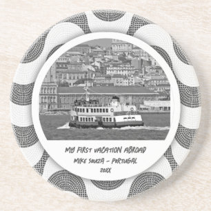 Portugiesische Wellen Kopfstein Erster Urlaub Getränkeuntersetzer