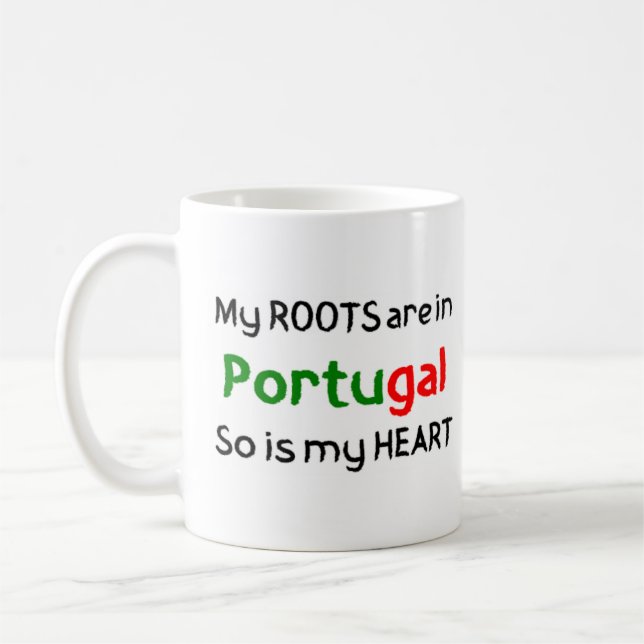 Portugiesische Wurzeln Kaffeetasse (Links)