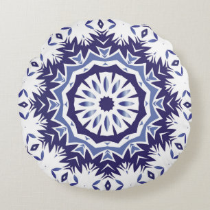 Portugiesische Zierazulejo-Keramik. Mindestwerte Rundes Kissen