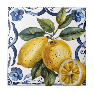 Portugiesische Zitrone Mediterran Fliese