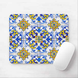 Portugiesischer Azulejo-Fliesenmosaik-Computer Mousepad