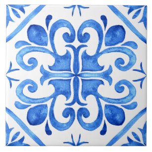 Portugiesischer Blauer Azulejo Fliese