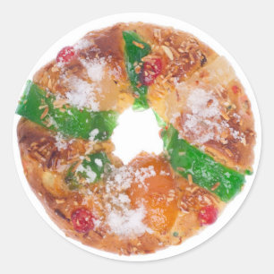 Portugiesischer Bolo Rei Runder Aufkleber