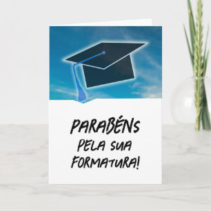 Portugiesischer Cartão Parabéns pela sua Formatura Karte