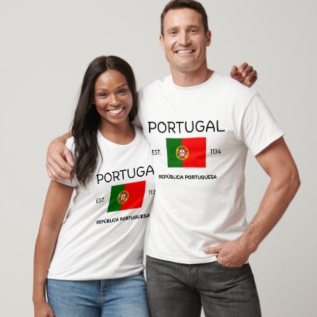Portugiesischer Fußballfan T-Shirt (Portugal 2026 • Soccer Fan • Est 1134 • Republica )