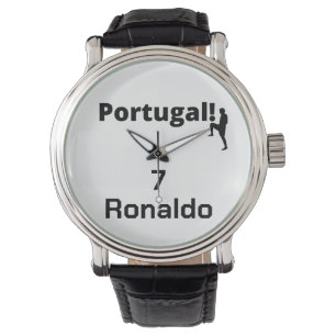 Portugiesischer Fußballspieler anpassbar Armbanduhr