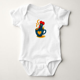 Portugiesischer Galo de Barcelos Coffee Baby Bodys Strampler