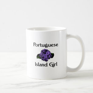 Portugiesischer Insel-Mädchen ~ BlauHydrangea Kaffeetasse