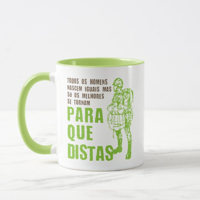 Portugiesischer Paratrooper-Zitat Tasse (Links)