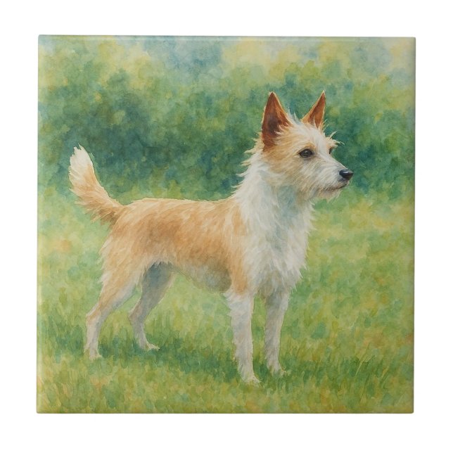 Portugiesischer Podengo Fliese (Vorderseite)