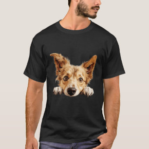 Portugiesischer Podengo Pequeno Hund Mom Dad späht T-Shirt