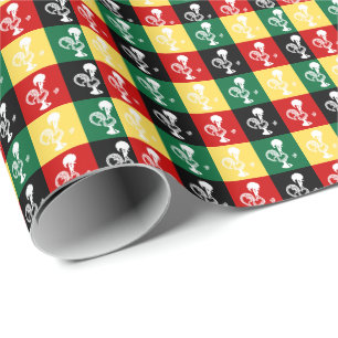 Portugiesischer Rooster von Barcelos farbenprächti Geschenkpapier