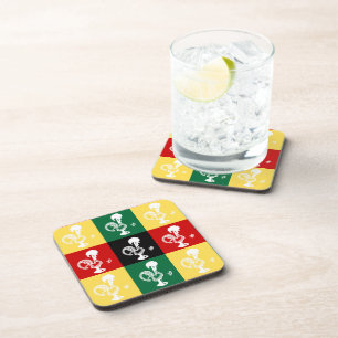 Portugiesischer Rooster von Barcelos farbenprächti Getränkeuntersetzer