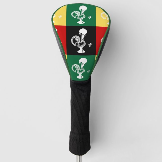 Portugiesischer Rooster von Barcelos farbenprächti Golf Headcover (Vorderseite)