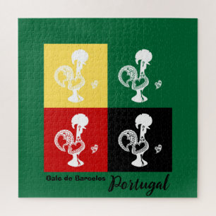 Portugiesischer Rooster von Barcelos farbenprächti Puzzle