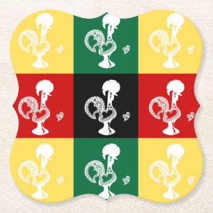 Portugiesischer Rooster von Barcelos farbenprächti Untersetzer