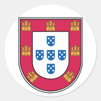 Portugiesischer Schild Runder Aufkleber