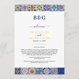 Portugiesischer Tiles Hochzeitstag Programm