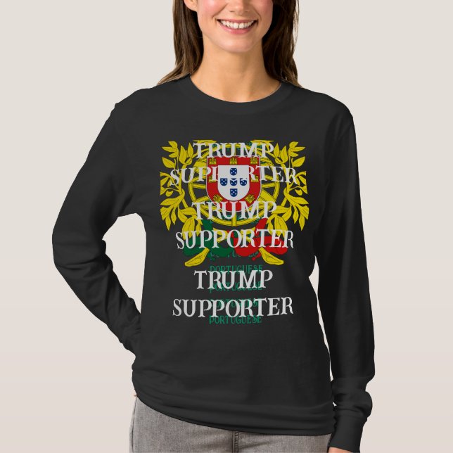 Portugiesischer Trump-Unterstützer T-Shirt (Vorderseite)