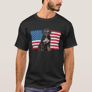 Portugiesischer Vater Mama American Flag Dow T-Shirt