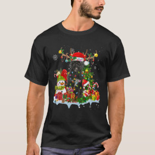 Portugiesischer Wasserdog Reindee Weihnachtsleucht T-Shirt