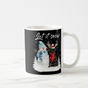 Portugiesischer Wasserdog Weihnachtsschneemann X Kaffeetasse