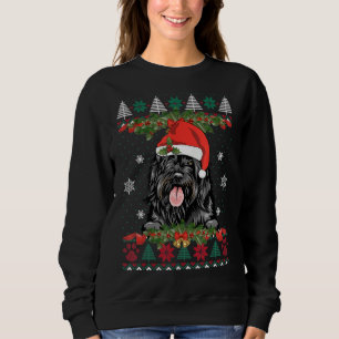 Portugiesischer Wasserdog Xmas Weihnachtsmannmütze Sweatshirt