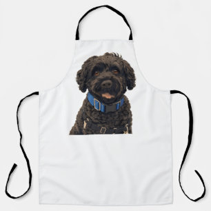Portugiesischer Wasserhund-All-Over-Print-Schürze Schürze