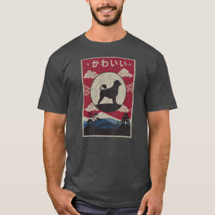 Portugiesischer Wasserhund Japanisches Design Kawa T-Shirt