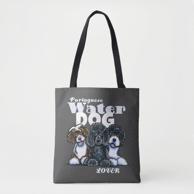Portugiesischer Wasserhund Lover Tote Bag (Vorderseite)