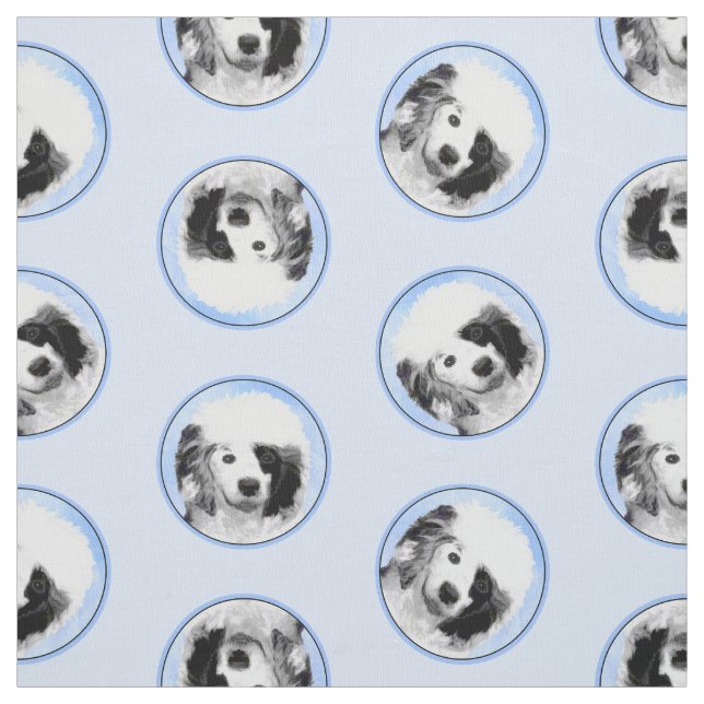 Portugiesischer Wasserhund Malerei PWD Original Hu Stoff (Muster)