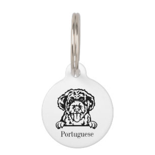 Portugiesischer Wasserhund personalisierter Name Haustiermarke