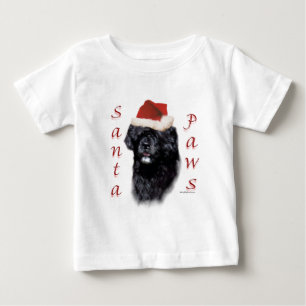 Portugiesischer Wasserhund Santa Paws Baby T-shirt