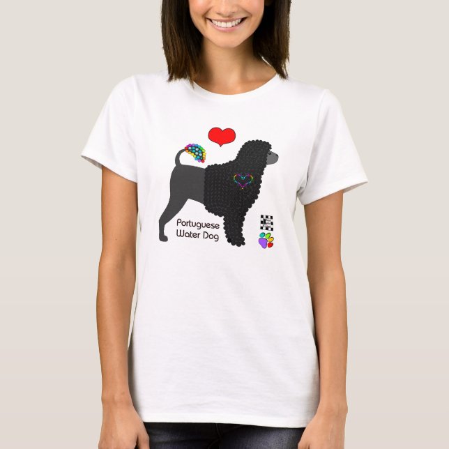 Portugiesischer Wasserhund T-Shirt (Vorderseite)