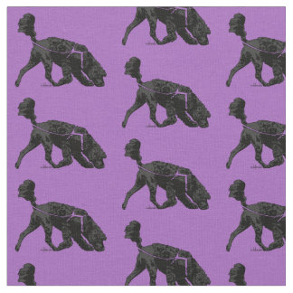Portugiesischer Wasserhund - Track / Scent Lila 2  Stoff