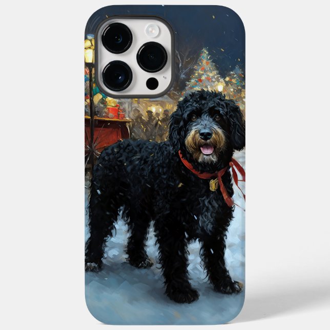 Portugiesischer Wasserhund Weihnachten Weihnachtsz Case-Mate iPhone Hülle (Rückseite)