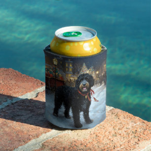 Portugiesischer Wasserhund Weihnachten Weihnachtsz Dosenkühler