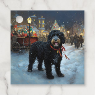 Portugiesischer Wasserhund Weihnachten Weihnachtsz Geschenkanhänger