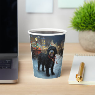 Portugiesischer Wasserhund Weihnachten Weihnachtsz Pappbecher