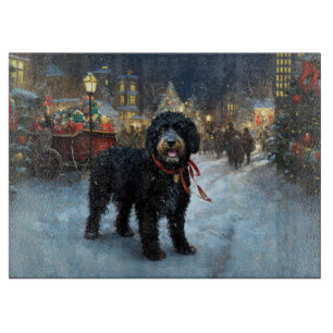 Portugiesischer Wasserhund Weihnachten Weihnachtsz Schneidebrett