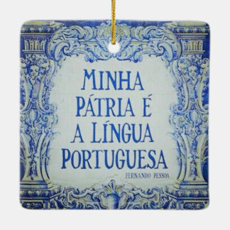 Portugiesisches Azuleijo Premium Square Ornament